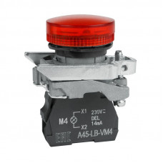 Лампа сигнальная OptiSignal D22 C4-L-M4 красн. металл 230-240VAC XB4BVM4 КЭАЗ 332176