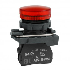 Лампа сигнальная OptiSignal D22 C5-L-B4 красн. пластик 24VAC/DC XB5AVB4 КЭАЗ 332191