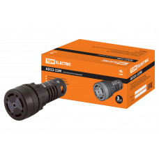 Сигнализатор звуковой AD22-22M/k23 d22 мм 24 В АС/DC черный TDM