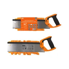 Набор: Пила обушковая по дереву/пластику 350 мм и стусло, закаленные зубья,  