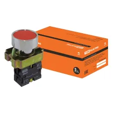 Кнопка SB2-BА41 с возвратом, 1НО, d22 мм, красная, IP40 TDM