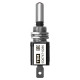 Выключатель-тумблер ASW-07D 1P 12В AC/DC 25А (3c) ON-OFF с фиксацией с красной LED подсветкой TDM