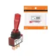 Выключатель-тумблер ASW-13D 1P 12В AC/DC 20А (3c) ON-OFF с фиксацией с красной LED подсветкой TDM
