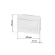 Бокс ЩРВ-П-12модулей с белой крышкой, встраиваемый, пластик IP41 TDM