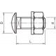 Комплект креп. M8х35 FRS 8х35 F (болт плос/гол.+гайка+шайба) OBO 6407048