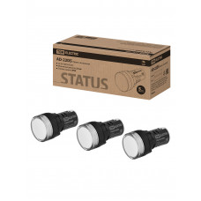 STATUS Лампа сигнальная AD-22DS, LED, d22 мм, 24-440 В AC/DC, белый TDM