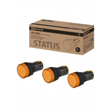 STATUS Лампа сигнальная AD-22DS, LED, d22 мм, 24-440 В AC/DC, желтый TDM