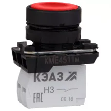 Кнопка КМЕ 4511м 1но+1нз цилиндр IP54 красн. КЭАЗ 248248