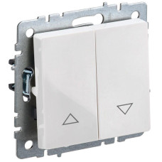 Выключатель жалюзи СП BRITE ВС10-1-5-БрБ 10А механизм бел. IEK BR-V15-0-10-K01