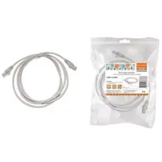 Патч-корд народный U/UTP Cat 5e 4PR 24AWG PVC, литой 2 м, серый