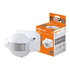 Датчик движения стена ДДС-02 1100Вт, 5-480с, 12м, 5+Лк, 180гр, IP44, TDM