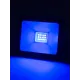 Прожектор светодиодный СДО-04-020Н-С (синий свет) 20 Вт, IP65, черный, Народный