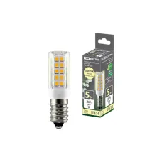 Лампа светодиодная Е14-5 Вт-230 В-3000 К, SMD, 16x54 мм TDM