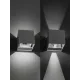 Светильник настенный LED, Кватро, 2х3 Вт, 4000 К, Н100 мм, алюм./бел., вверх/вниз, IP65, TDM