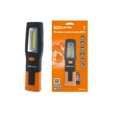 Фонарь переносной светодиодный ФП2, 5 Вт, 240 лм,  Li-Ion 3,7 В 1,3 A*ч, USB, магн, TDM