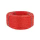 Труба гофрированная ПНД d 16 с зондом (100 м) легкая красная TDM