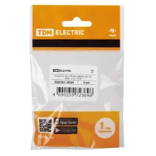 Разъем RJ-45 UTP для кабеля кат. 5Е, 8P8C (2 шт), TDM