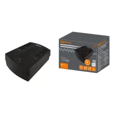 Источник бесперебойного питания ИБП 650 ВА 6 розеток +2USB TDM