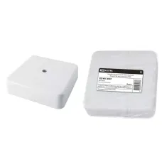 Коробка распаячная КР 100х100х29 ОП белая, IP40, инд. штрихкод TDM