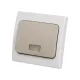 Выключатель 1-кл. с подсветкой скрытой установки IP54 10А серый 
