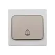 Кнопка звонковая скрытой установки IP54 6A серая 