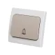 Кнопка звонковая скрытой установки IP54 6A серая 