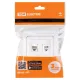 Розетка компьютерная RJ-45 + TФ (RJ-11) белая 