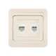 Розетка компьютерная RJ-45 + TФ (RJ-11) сл. кость 