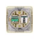 Розетка компьютерная RJ-45 + TФ (RJ-11) сл. кость 