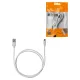 Дата-кабель, ДК 4, USB - micro USB, 1 м, белый, TDM