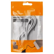 Дата-кабель, ДК 5, USB - USB Type-C, 1 м, белый, TDM