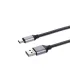 Дата-кабель, ДК 11, USB - USB Type-C, 1 м, тканевая оплетка, серый, TDM