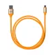 Дата-кабель, ДК 13, USB - micro USB, 1 м, силиконовая оплетка, оранжевый, TDM