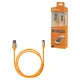 Дата-кабель, ДК 14, USB - USB Type-C, 1 м, силиконовая оплетка, оранжевый, TDM
