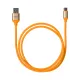 Дата-кабель, ДК 14, USB - USB Type-C, 1 м, силиконовая оплетка, оранжевый, TDM