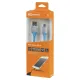 Дата-кабель, ДК 16, USB - micro USB, 1 м, силиконовая оплетка, голубой, TDM
