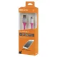 Дата-кабель, ДК 19, USB - micro USB, 1 м, силиконовая оплетка, розовый, TDM