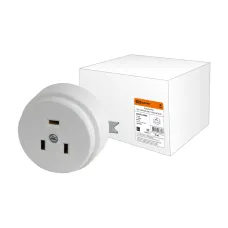 Розетка РШ 32А 250В 2Р+РЕ СУ белая TDM