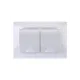 Розетка двойная 2П+З с защ. шт. и крышкой 16А 250В IP44 белая 