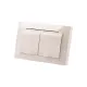 Розетка двойная 2П+З с защ. шт. и крышкой 16А 250В IP44 сл. кость 