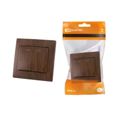 Выключатель 2 кл. с подсветкой 10А 