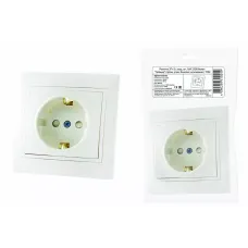Розетка 2П+З с защ. шт. 16А 250В белая 