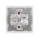 Розетка телефонная RJ11 + компьютерная RJ45 белая 