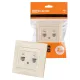 Розетка телефонная RJ11 + компьютерная RJ45 сл. кость 