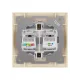Розетка телефонная RJ11 + компьютерная RJ45 сл. кость 