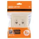 Розетка телефонная RJ11 + компьютерная RJ45 сл. кость 