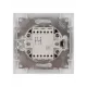 Выключатель на 2 направления 2 кл. 10А серебр. металлик 