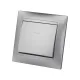 Кнопка звонковая 6А серебр. металлик 