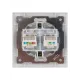 Розетка телефонная RJ11 + компьютерная RJ45 серебр. металлик 
