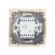 Выключатель 2 кл. с подсветкой 10А сосна 